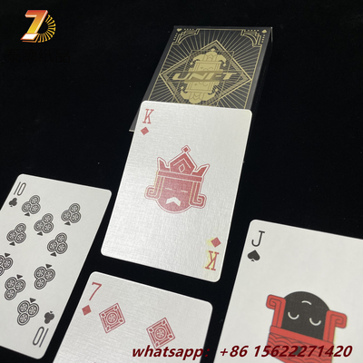 63*88mm Hot Sale Material Poker Card Casino Gold Printing Playing Poker Card For Gambling