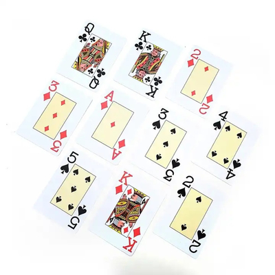 Custom Logo Linen Finishing High Quality Plastic Poker Gold Foil stamping Playing Cards For Casino Board Game