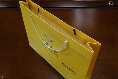 Cloth Use Kraft Paper Gift Bags , Full Color Paper Shopping Bags with Handles