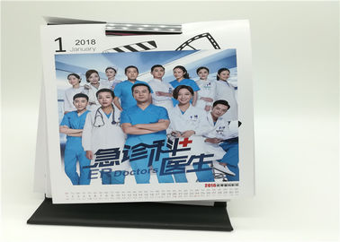 Monthly Table Calendar Printing Services YH9 13 Pages Emboss Hot Stamping