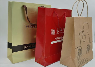 Custom Folding Paper Shopping Bags With Handles For Promotion