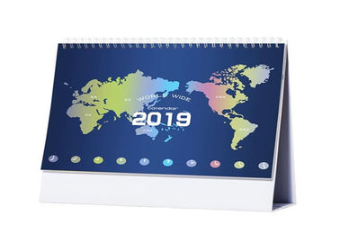 12 Month Table Calendar Printing Services 12 Pages With Emboss Hot Stamping