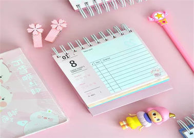 Glossy Or Matte Lamination Calendar Printing Services / Office Desk Calendar