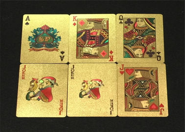 Water Resistant Personalized Poker Cards / Custom 54 Card Deck
