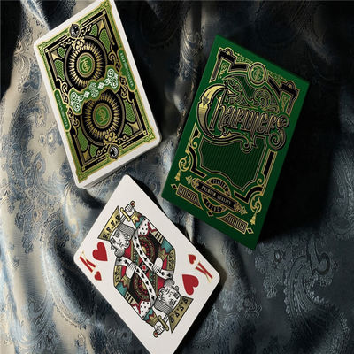 Custom Design Normal Sized Party Play Game Luxury Gold Foil Poker Playing Cards