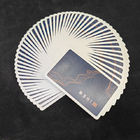 Wholesale High Quality Foil Playing Cards Custom Logo Plastic Waterproof Poker Card With Box Linen Finishing Tarot Card