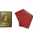 New Casino Cards Custom Gold Silver Stamping Plastic PVC Poker Waterproof Playing Cards Back and Front Private Logo