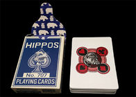 Personalized All Plastic Playing Cards 0.3mm / 0.32mm Thickness Optional