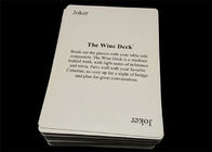 Jumbo Index Custom Poker Playing Cards / Adult Playing Cards with 2 Sides Printing
