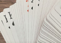 Durable Casino Playing Cards Custom Printing Poker Size Paper And Pvc Material