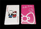 Customized Poker Size Plastic Playing Cards Smooth Finish for Entertainment
