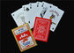 UV Coating Embossing Casino Quality Poker Cards / Casino Club Cards
