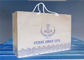 Pantone Color Paper Shopping Bags With Handles , Gold Foil Printed Kraft Brown Paper Bags