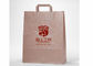 Custom Printing Brown Kraft Paper Shopping Bags For Advertising Eco - Friendly