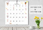 Large Size Art Paper Chinese Wall Calendar Printing Services  Matte Lamination