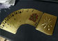 High Quality Gold Poker Cards Both Side Custom Playing Card