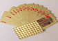 24K Carat 100 Dollars Golden Cards Gold Foil Plated Poker Game Playing Cards