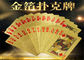 24K Carat 100 Dollars Golden Cards Gold Foil Plated Poker Game Playing Cards