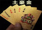 63*88cm Personalized Poker Cards , Custom Embossed Playing Cards With Foil Plated Box