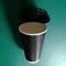 Paper Material One Color Printing 12OZ Size Drink Cup Double Wall With Black Color