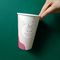 Custom Eco Friendly Disposable Foam Paper Cups With PLA Lid Single Wall