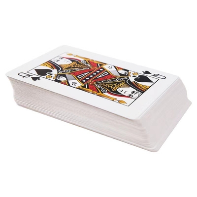 High Quality Durable Texas Stock Waterproof PVC Poker Playing Cards Plastic Board Game Cards