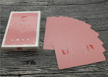 Custom Printed Poker Playing Cards , Linen Finish Matte Poker Games Cards