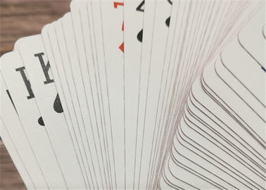 Durable Casino Playing Cards Custom Printing Poker Size Paper And Pvc Material