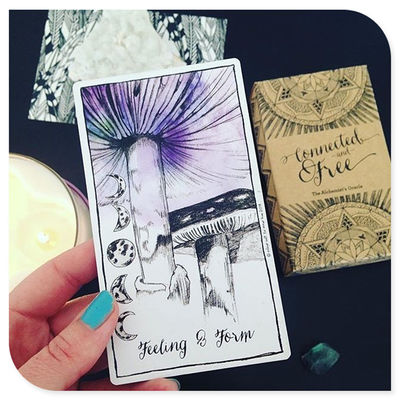 Thalo Witch Fortune Divination Print Oracle Cards 78 Number